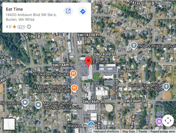 Location,14400 Ambaum Blvd SW Ste b, Burien, WA 98166